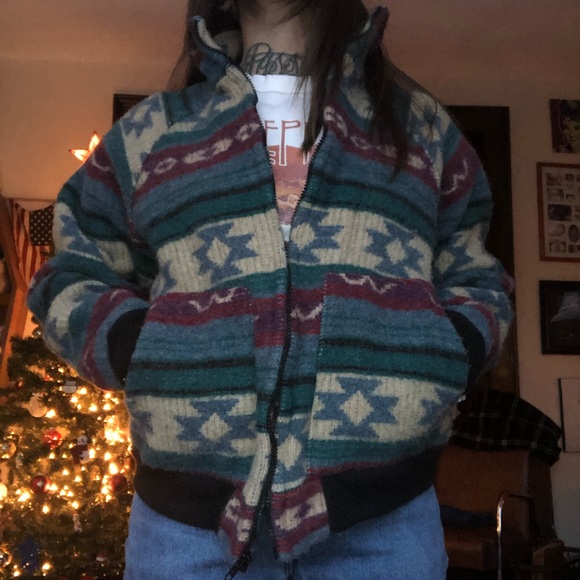 woolrich aztec coat